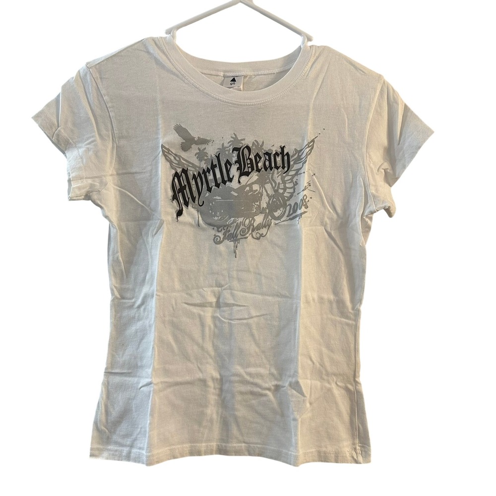 Myrtle‎ Beach Fall Rally 2008 Graphic T Eagle Wings Motorcycle Women's L